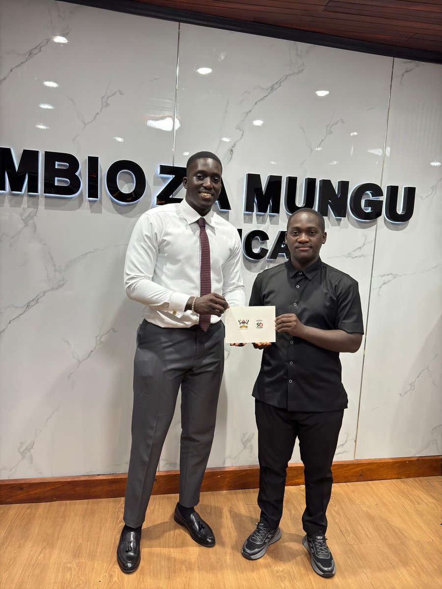 Mr Ethan Kaweesi, the CEO <a href="/mbio_za_mungu/">Mbio Za Mungu</a> has received his invitation for the Students' Guild 90-year anniversary from the 90th Guild President <a href="/lubega_nsamba/">Lubega Nsamba</a> 

#MakGuildAt90