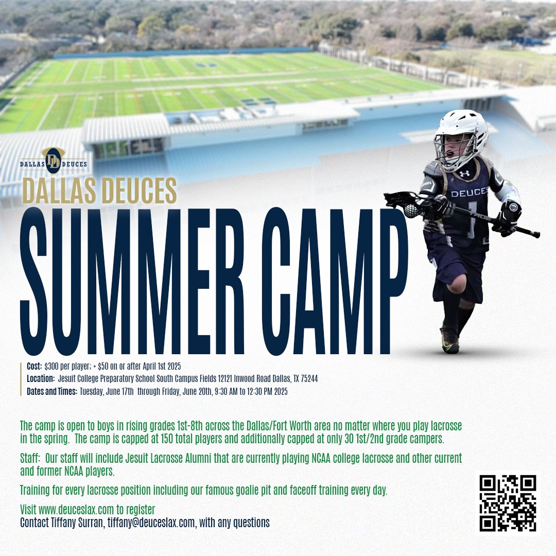 Dallas Deuces Lacrosse Summer Camp - mailchi.mp/ironhorselax.c…