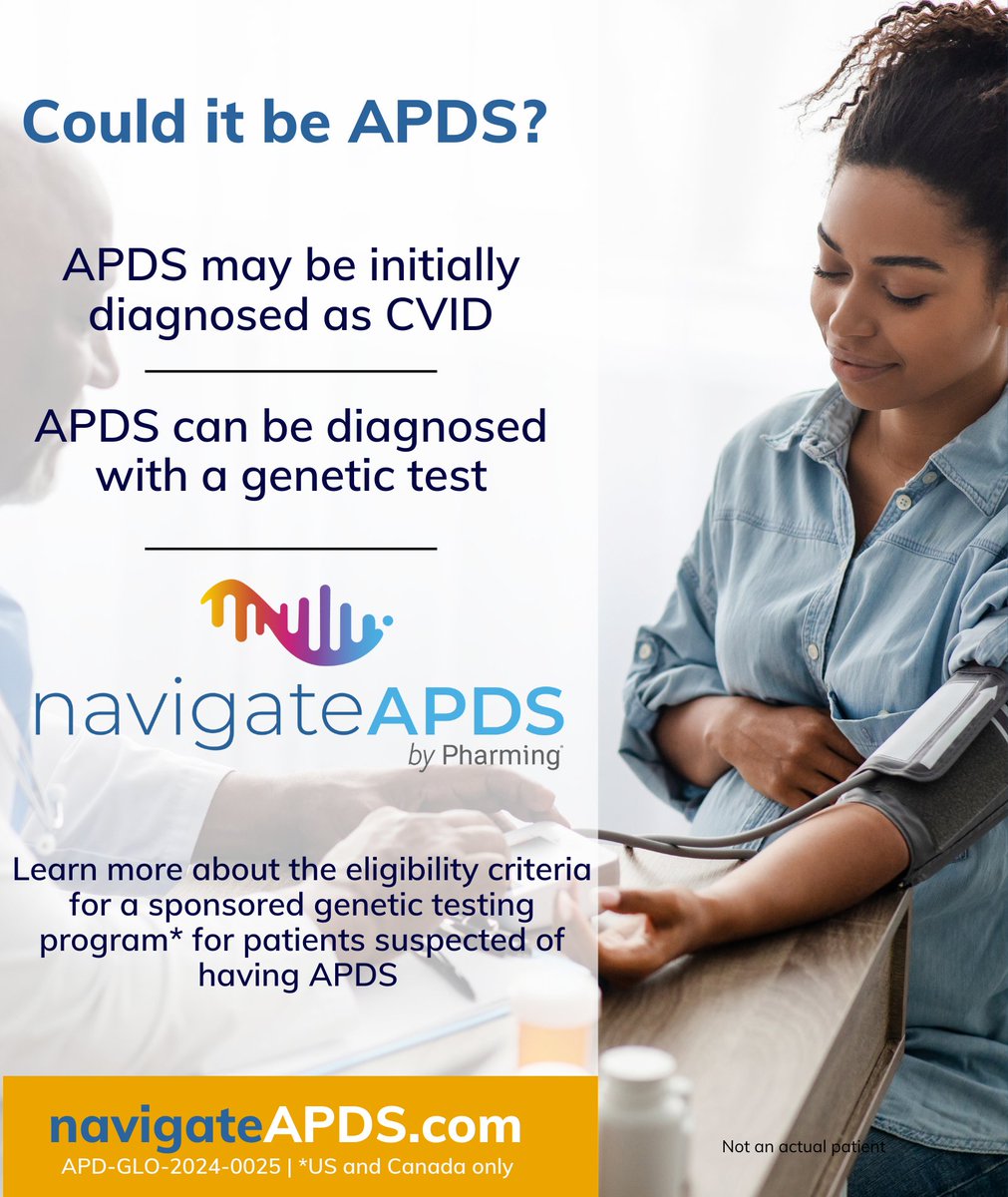 APDS (activated PI3k delta syndrome), a primary immunodeficiency, may be misdiagnosed as CVID (common variable immunodeficiency). Unlike CVID, APDS symptoms typically manifest in childhood and are associated with a known genetic cause. Learn about sponsored genetic testing for
