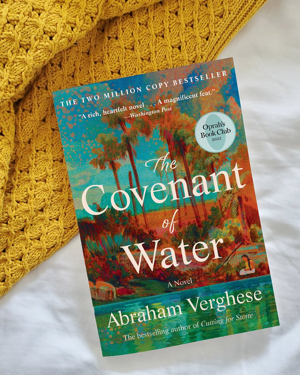 It's official, THE COVENANT OF WATER is coming out in paperback on May 6th! Thank you
to readers everywhere! <a href="/oprahsbookclub/">Oprah's Book Club</a> <a href="/Oprah/">Oprah Winfrey</a>