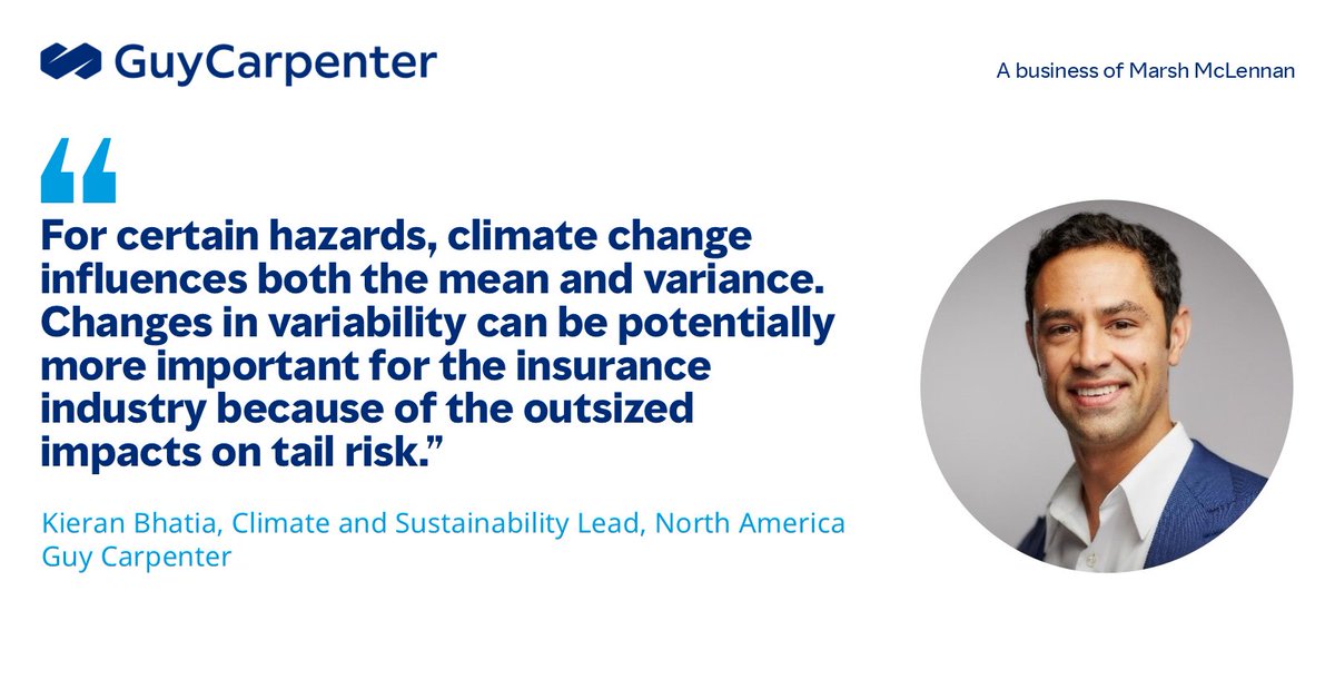 At Fintech Americas Miami 2025, Kieran Bhatia, Climate and Sustainability Lead, North America, discussed how climate change is affecting both average weather conditions and weather volatility. bit.ly/4hEC548