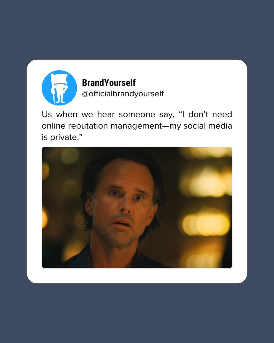 Hate to break it to you, but privacy settings don’t stop search results. 😵‍💫 #OnlineReputation #StayProactive