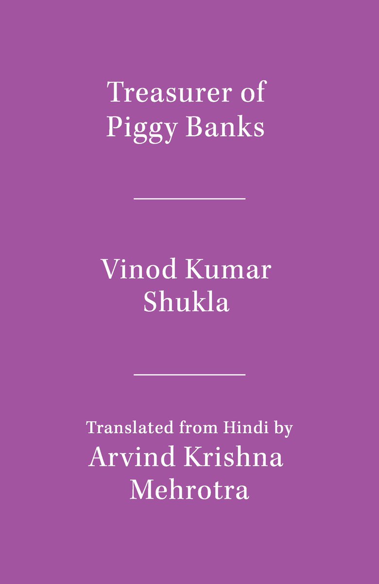 Literary Activism is delighted that Vinod Kumar Shukla has been awarded this year’s Jnanpith Award. Last year, it published his first selection of poetry in English translation, Treasurer of Piggy Banks.

Two essays on Shukla: literaryactivism.com/grass-lives-ne…

And surl.li/vpqjyf