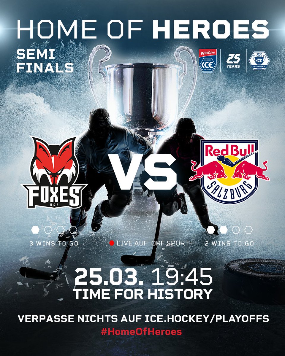 Today, Linz and Bolzano have the chance to equalize their semi-final series in front of their home crowd.

#HomeOfHeroes