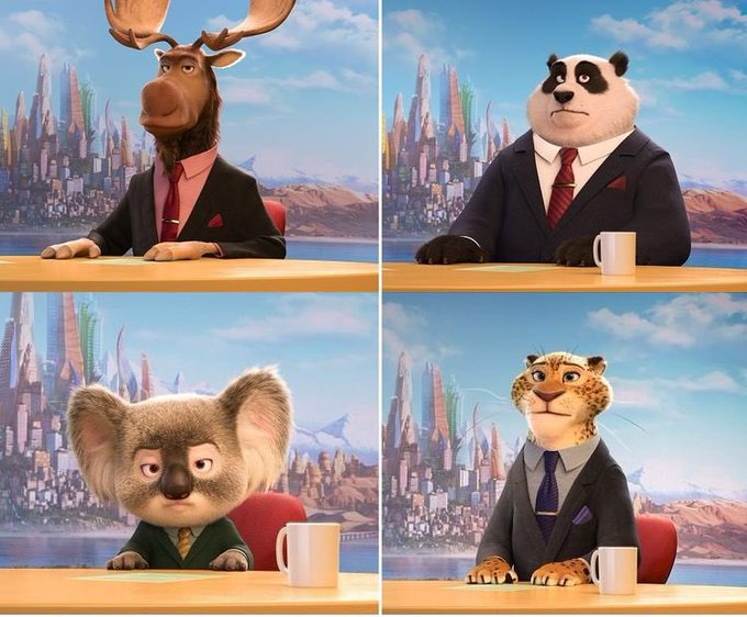 We've talked a lot about evaluation in MT, but how do we evaluate related creative tasks like transcreation? 🔍💡

For eg. in Zootopia (2016), while the newscaster was a moose in the US, it was transcreated to a panda in China, a koala in Australia and a jaguar in Brazil. 

How