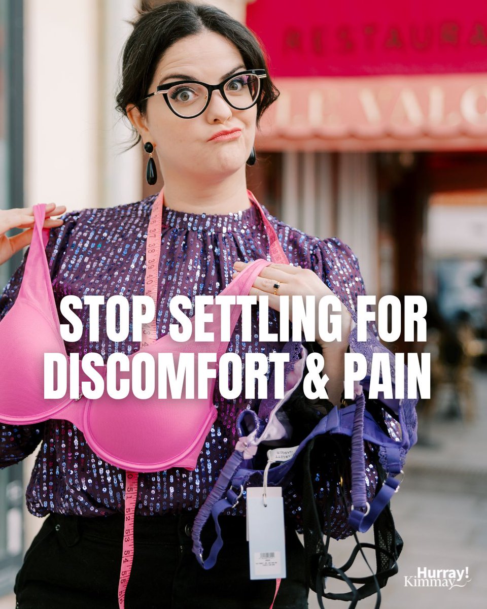 Stop settling for bras that don’t fit! ❌ No one ever taught us how bras should fit—until now! If your straps slip or band rides up, you NEED these 5 Bra Fit Tips.

Grab your FREE guide at HurrayKimmay.com/FREEFIT and finally feel amazing! 💡