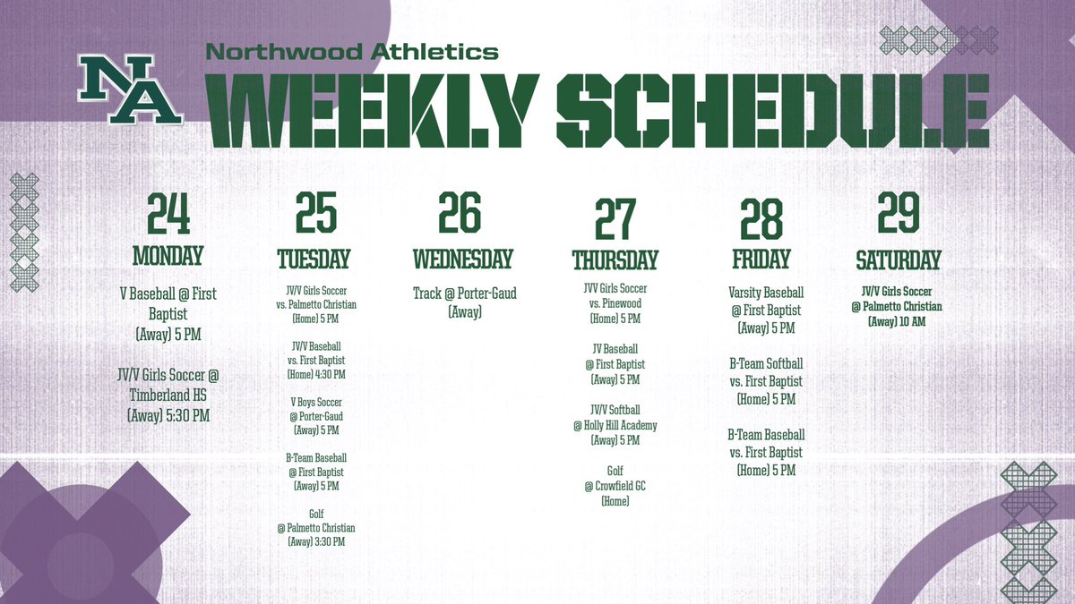 This week in athletics, plan to come out &amp; support our student-athletes!