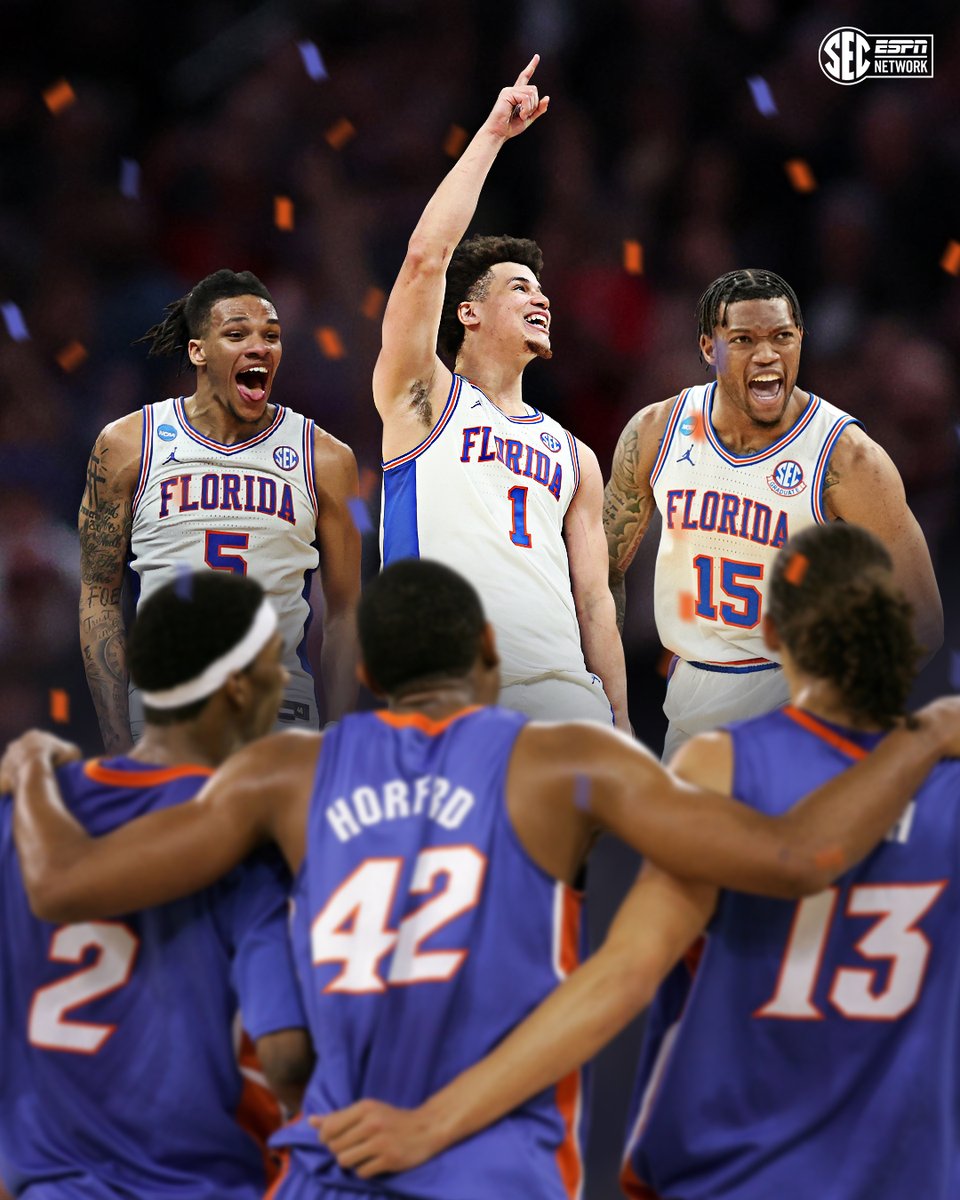 SECNetwork's tweet image. THE GATORS ARE NATIONAL CHAMPS FOR THE FIRST TIME SINCE GOING BACK-TO-BACK IN 06-07 ๐ ๐ @GatorsMBK