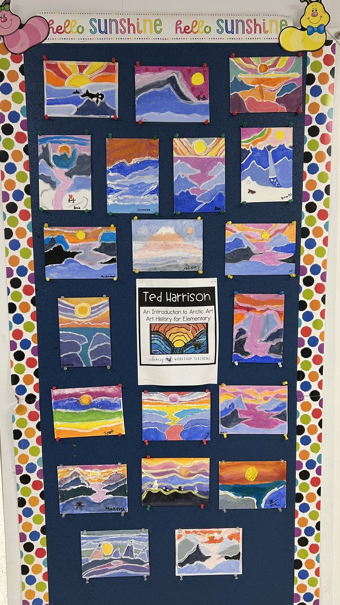 Gr5 Cochrane Smarties art work inspired by Canadian artist Ted Harrison. <a href="/HRCE_NS/">Halifax Regional Centre for Education</a>