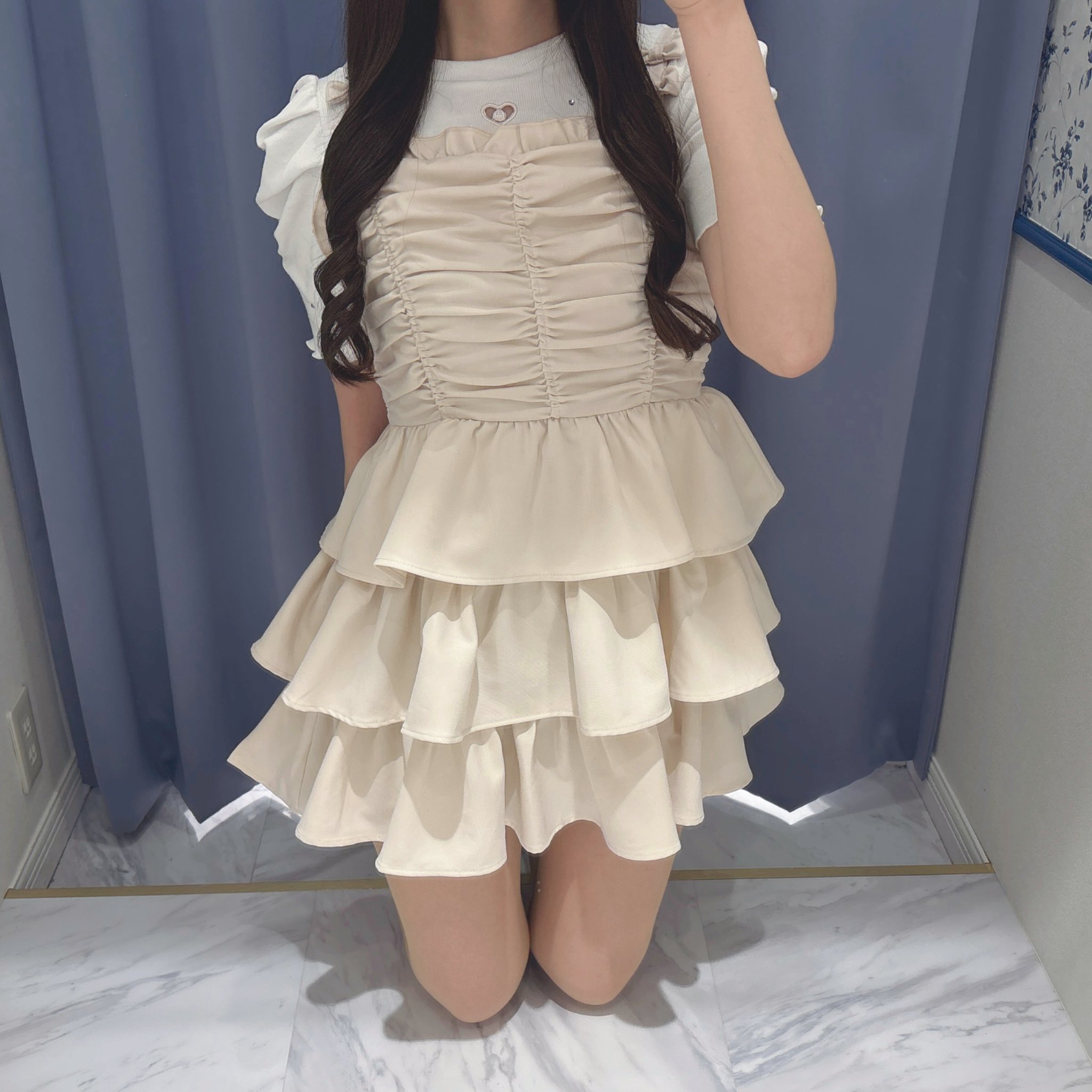 【即購入可⭕️】evelyn リボンキャミギャザーOP ギンガム リボンキャミギャザーOP｜evelyn（エブリン）公式通販サイト