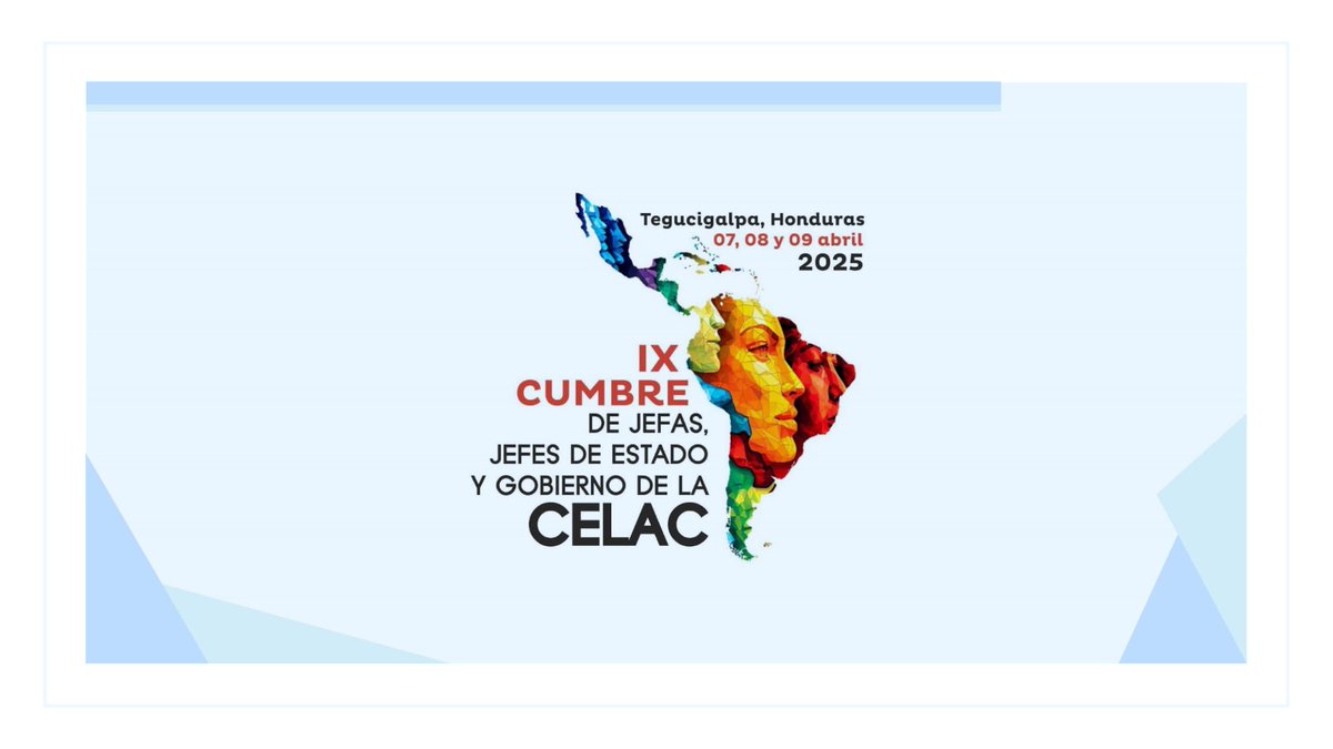 Esta semana se desarrollará en Tegucigalpa, Honduras, la IX Cumbre de la CELAC.

#SantiagodeCuba #Cuba <a href="/ACN/">𝖆𝖑𝖊𝖝</a>