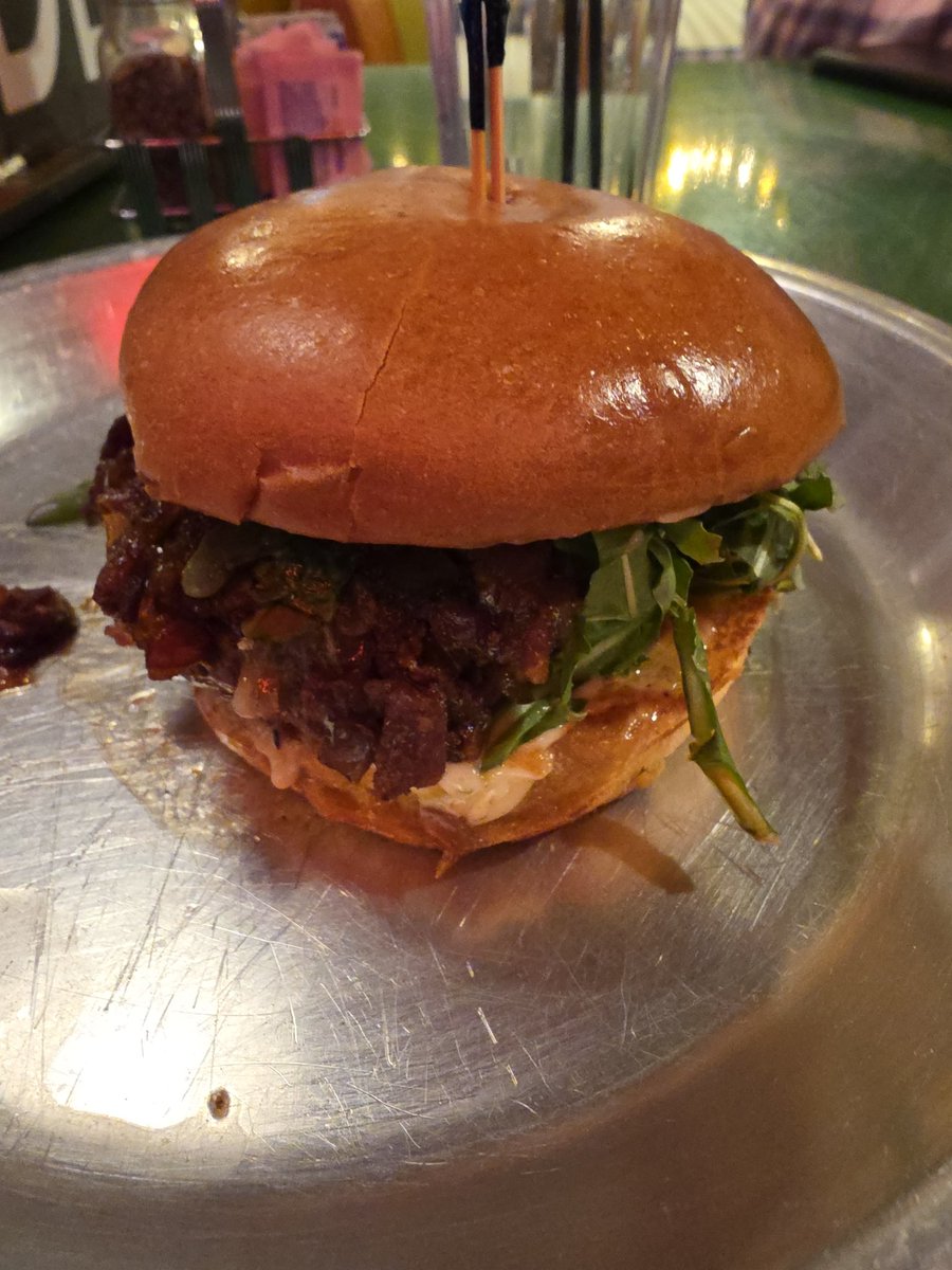 eating a burger