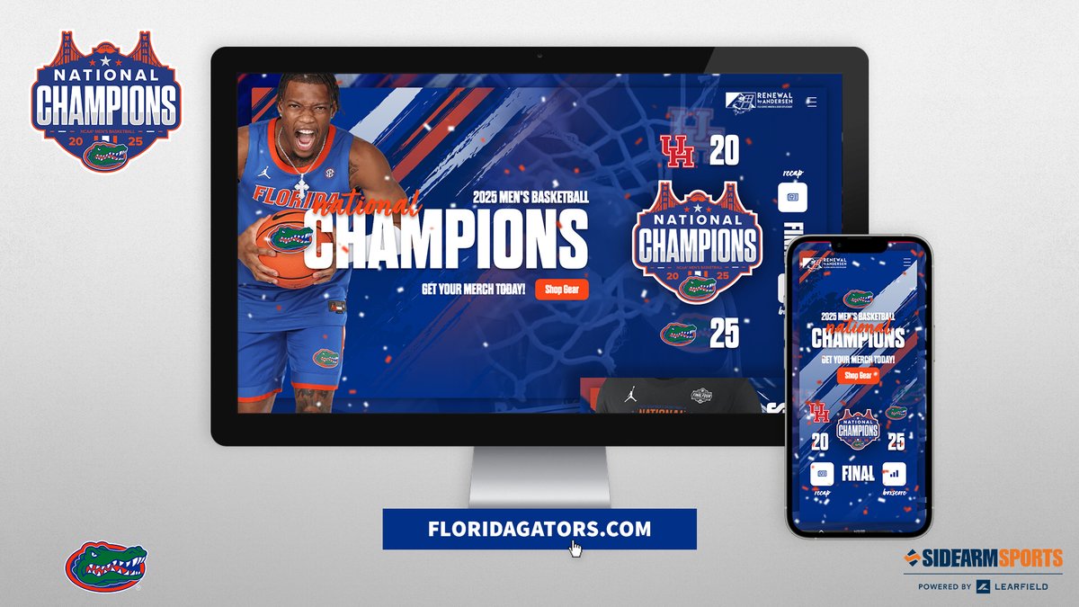 SIDEARM Sports (@sidearmsports) on Twitter photo π x π
Congrats to <a href="/FloridaGators/">Florida Gators</a> and <a href="/GatorsMBK/">Florida Gators Menβs Basketball</a> on the title! Check out their digital championship experience, live now: floridagators.com/feature/2025-mβ¦ π x π
Congrats to <a href="/FloridaGators/">Florida Gators</a> and <a href="/GatorsMBK/">Florida Gators Menβs Basketball</a> on the title! Check out their digital championship experience, live now: floridagators.com/feature/2025-mβ¦