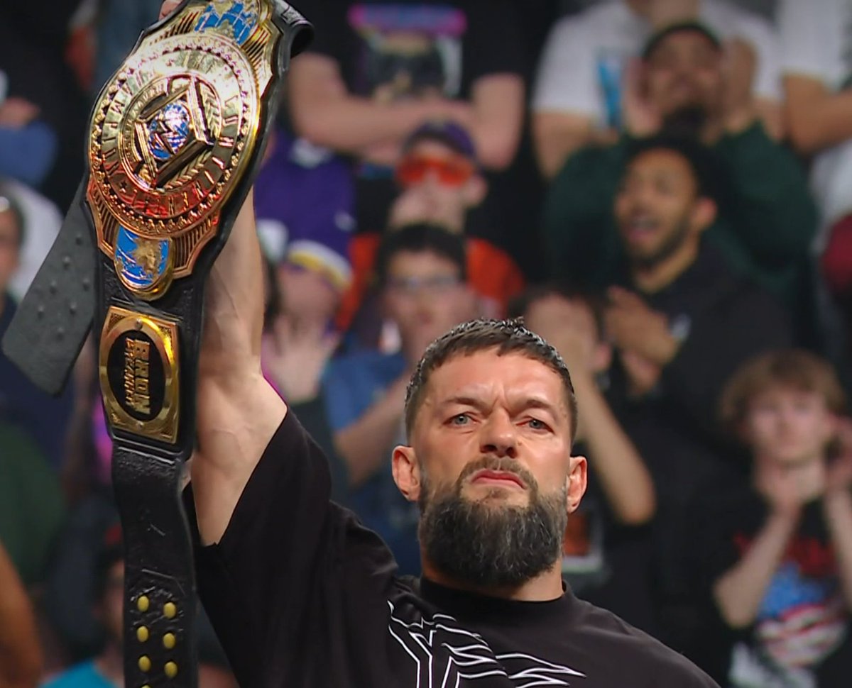 Ziobderg's tweet photo. @conman167 Y'all better get used to this view. THE FINN BALOR PUSH HAS FINALLY BEGUN!!

This man is undefeated in the past 2 weeks, and destroyed Penta's undefeated streak singlehandedly.

This should be the main event of Wrestlemania. https://t.co/1wp18NcwSD