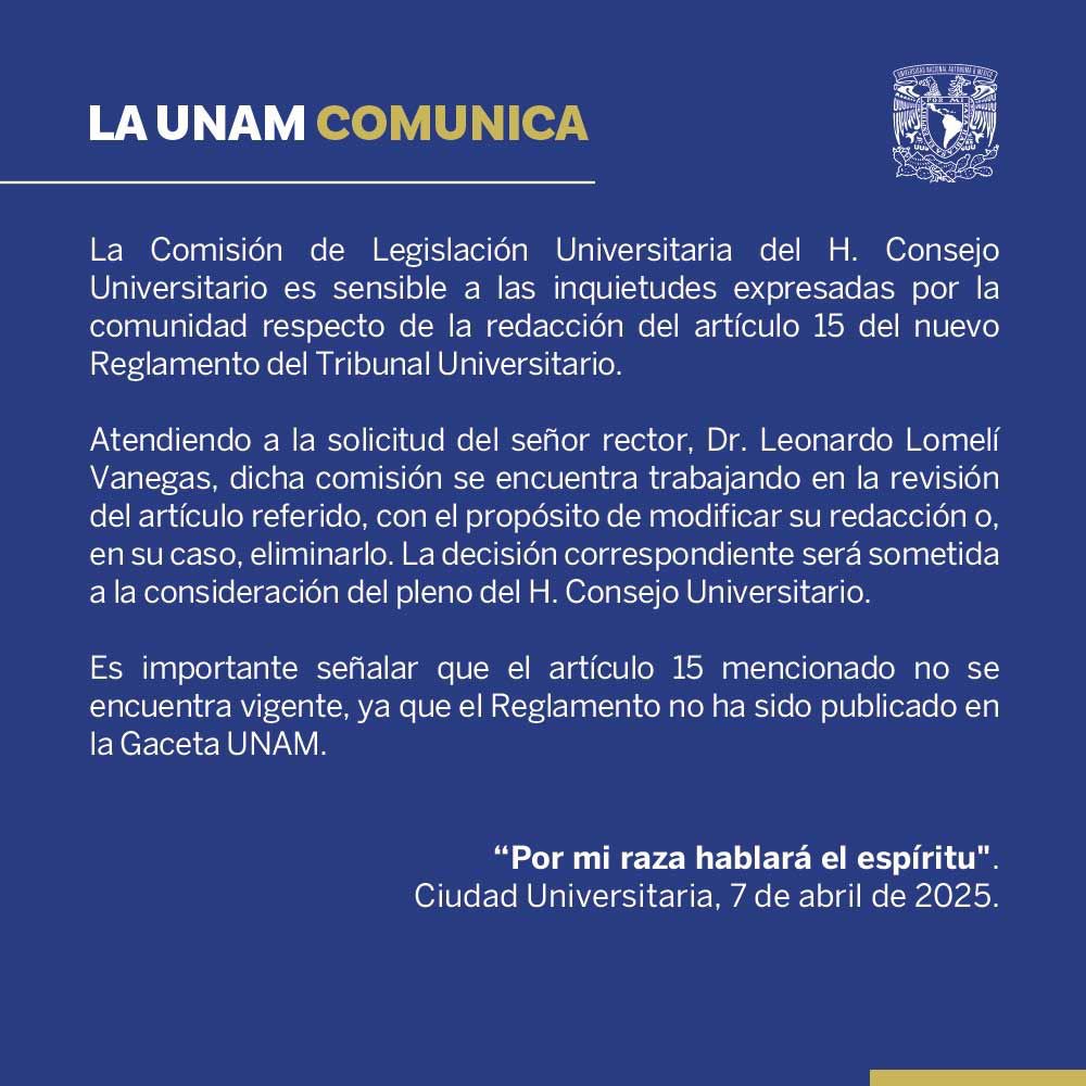 La #UNAMcomunica: