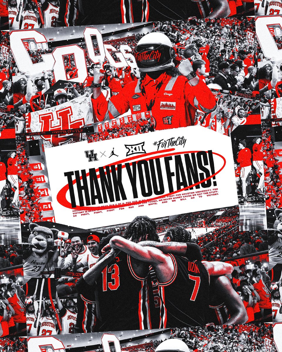 Thank you for an unforgettable year, Cougar Nation 🫶

#ForTheCity x #GoCoogs