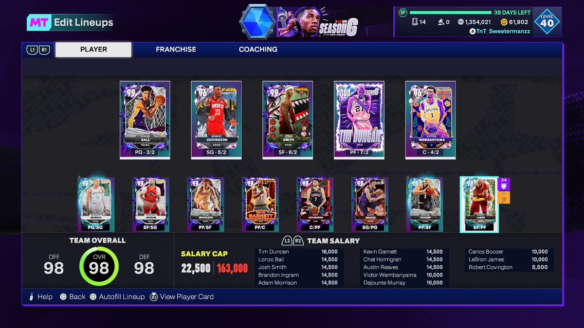 Help! I’m inclined to selling Lonzo and Chet to get as much mt before super packs tmr..Replacing with Dyson and Boozer, is that the move?
