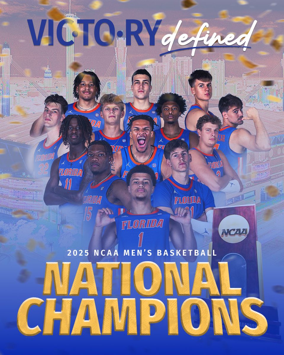 Fl_Victorious's tweet photo. YOUR GATORS ARE THE NATIONAL CHAMPIONS!!!! We are so proud of this team! #VictoryDefined 🏆🐊 https://t.co/cwDYbsh6Hf