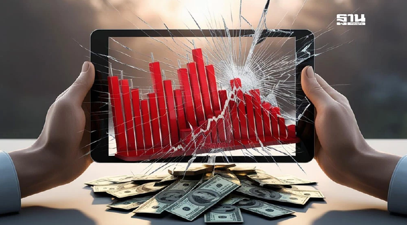 Thansettakij's tweet image. #ตลาดหุ้นไทย เปิดการซื้อขายวันแรกสัปดาห์นี้ ดัชนีวูบ 42.38 จุด ไหลหลุดแนวรับสำคัญมาอยู่ระดับ 1,082.83 จุด โบรกมองตลาดหุ้นไทยผันผวนสอดคล้องตามตลาดหุ้นทั่วโลกที่ปรับฐานแรง หลังทรัมป์ประกาศภาษีตอบโต้ #SETIndex #หุ้น

thansettakij.com/finance/stockm…