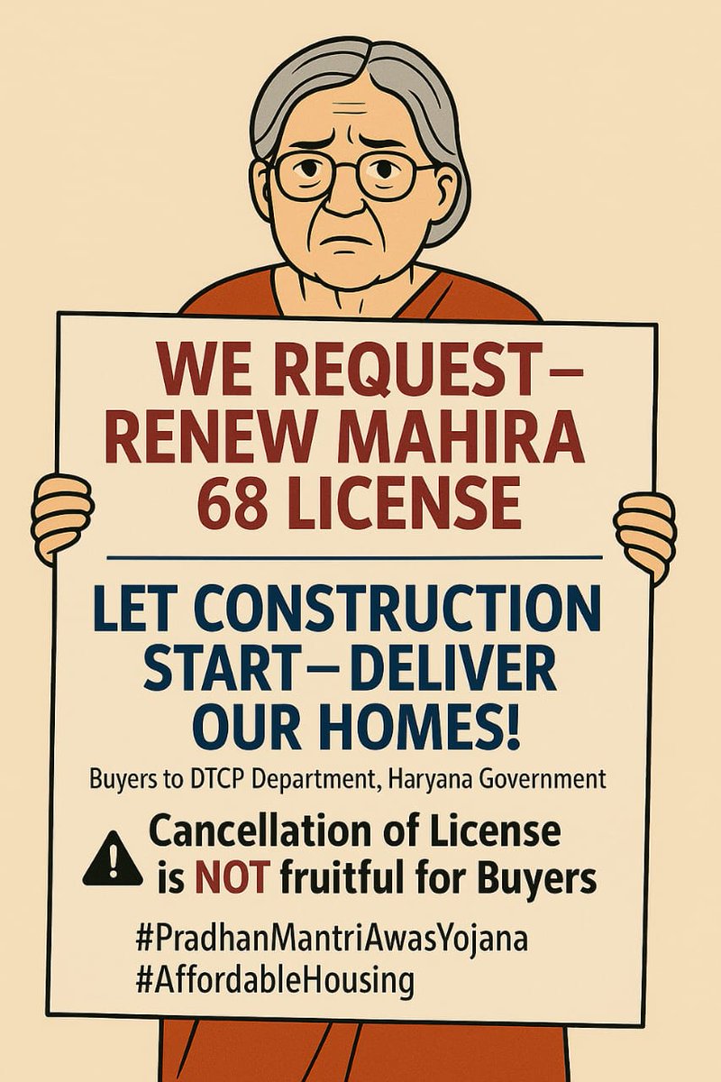Mahira Sector 68 Gurgaon Buyers(Victims of PMAY) tweet media