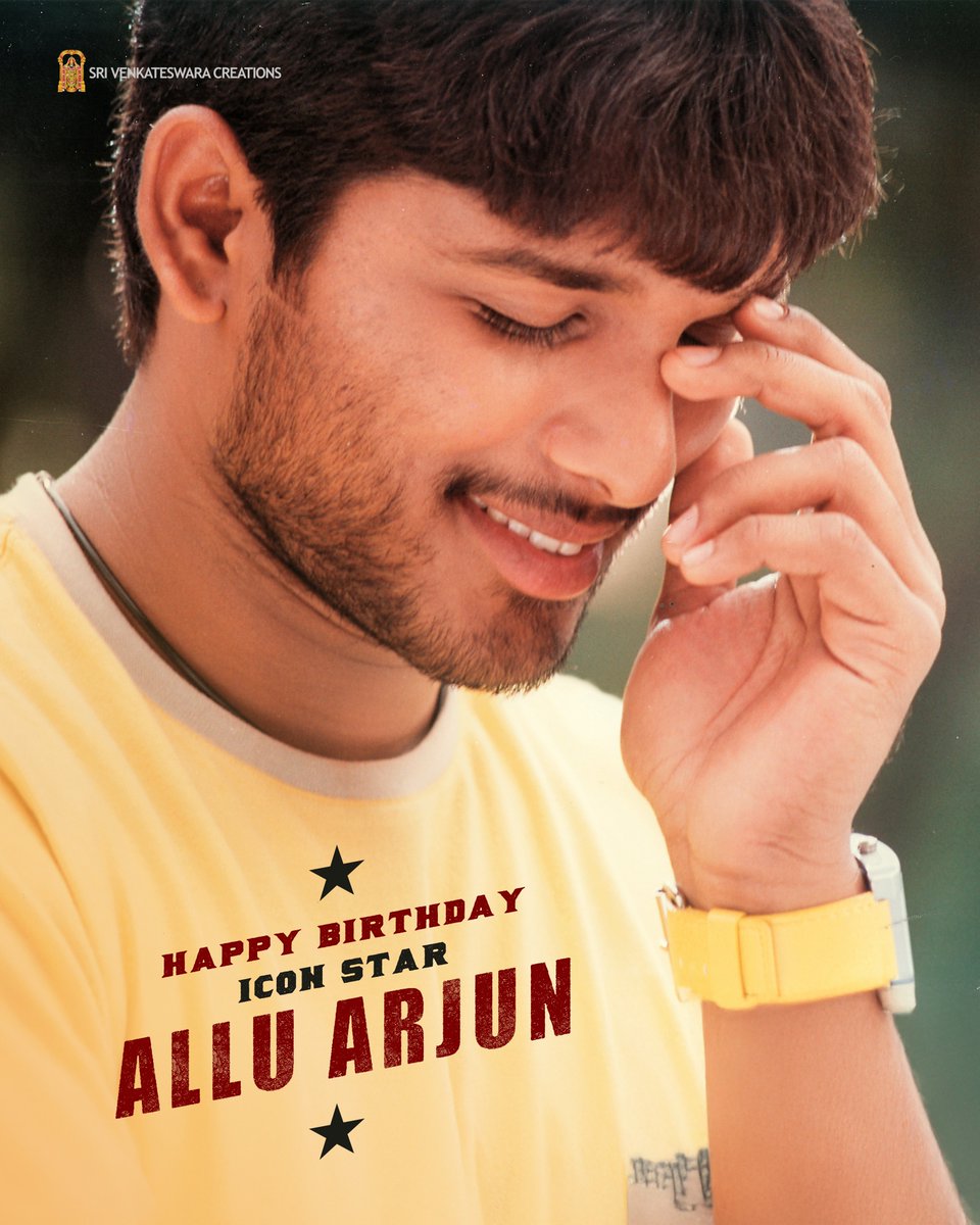 SVC_official's tweet image. Wishing our Icon StAAr @alluarjun, a very Happy Birthday! 

#HappyBirthdayAlluArjun