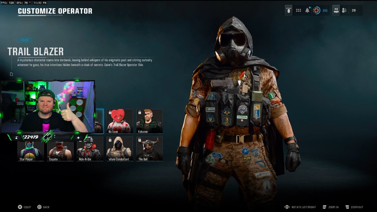 TRAIL BLAZER OPERATOR SKIN🔓