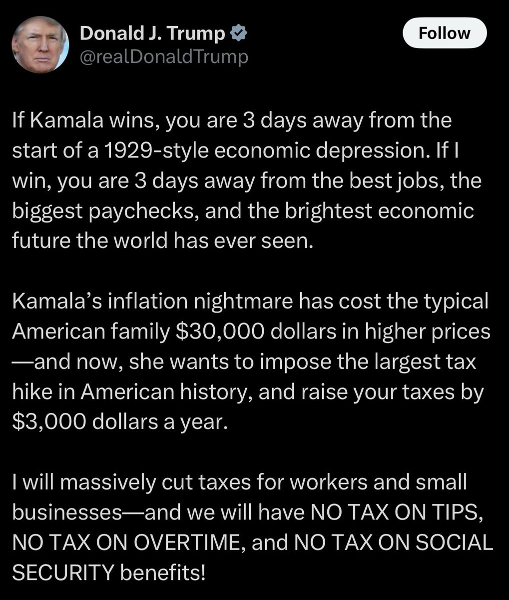 Ironic considering he is literally doing the opposite of what he said he’ll do.