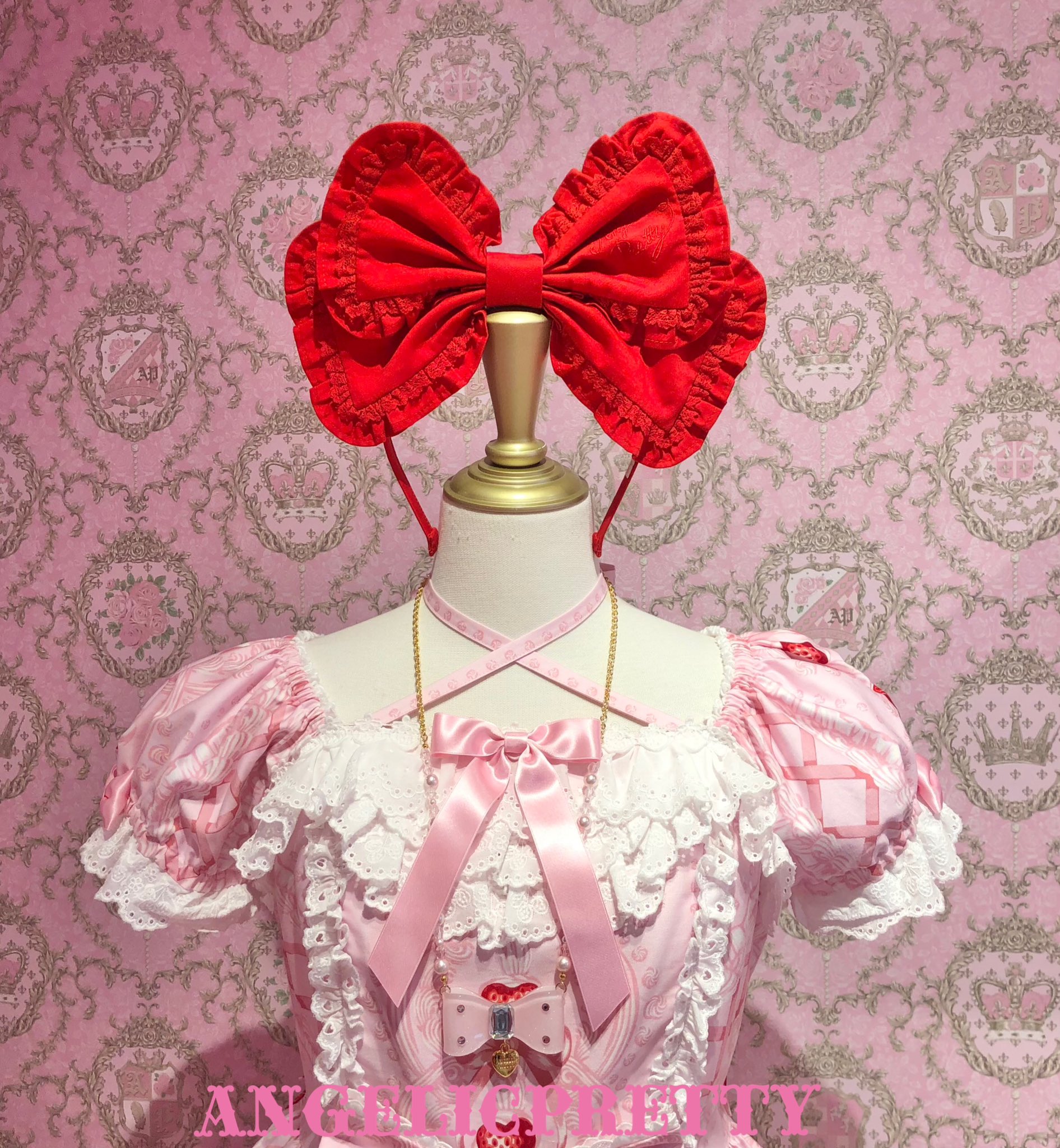 Angelic Pretty Ohanami Bunnyヘッドドレス ピンク Angelic Pretty Ohanami Bunnyヘッドドレス ピンク