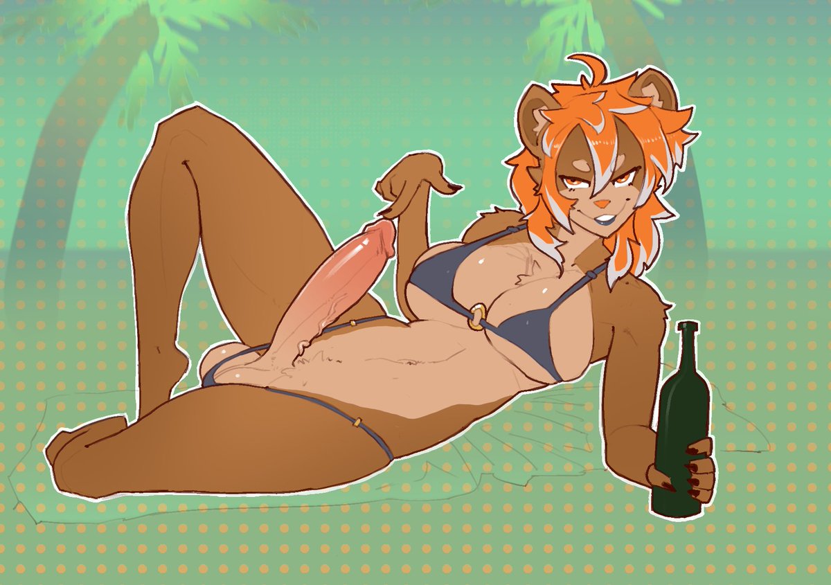 Bianca gets a little hot and heated on the beach, mind helping her cool down~?

#nsfwart #lewd #yiff