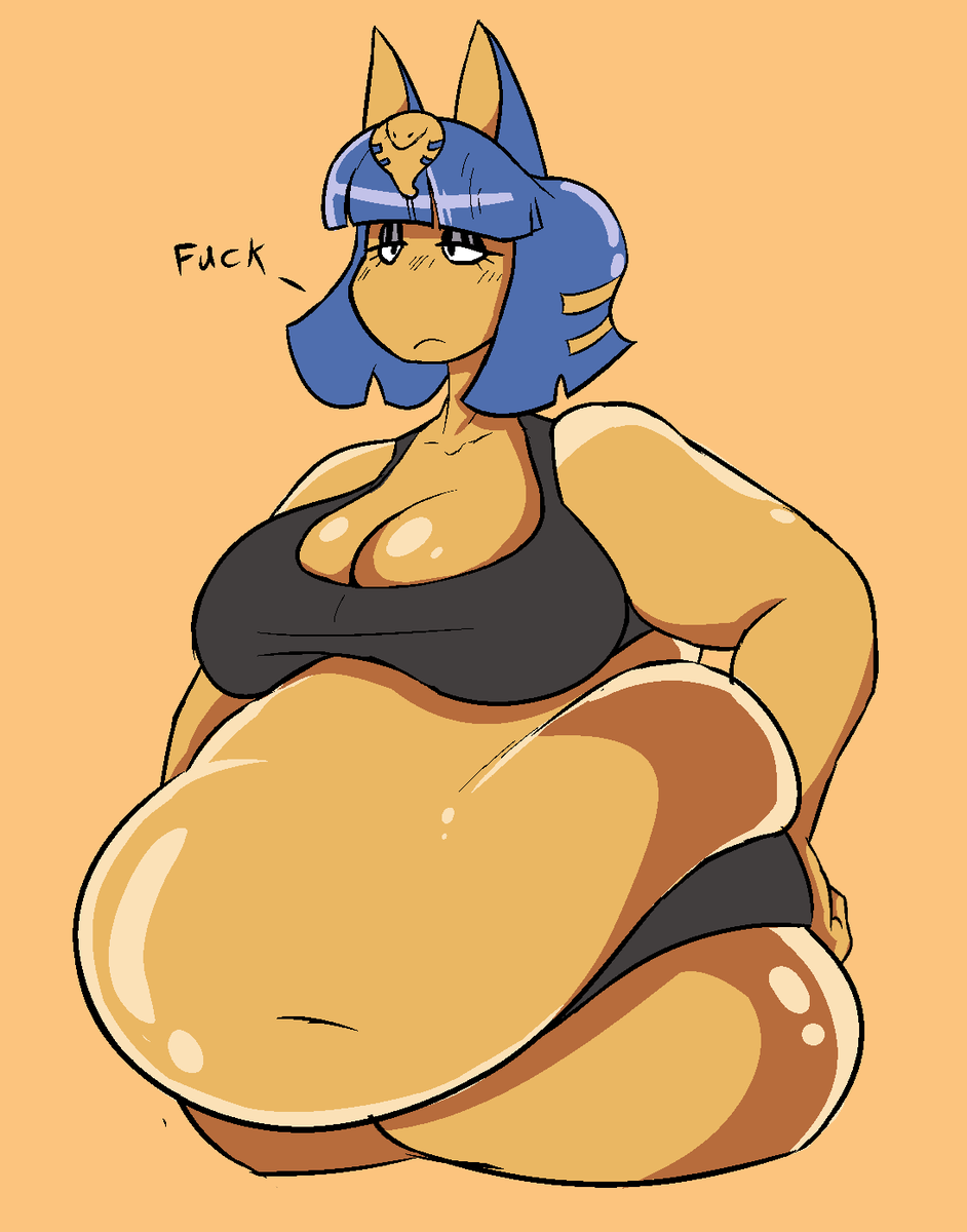 DirtyDaisyDuke's tweet photo. old ankha doodle i made when i was trying to try new rendering styles https://t.co/qtt8yooItl