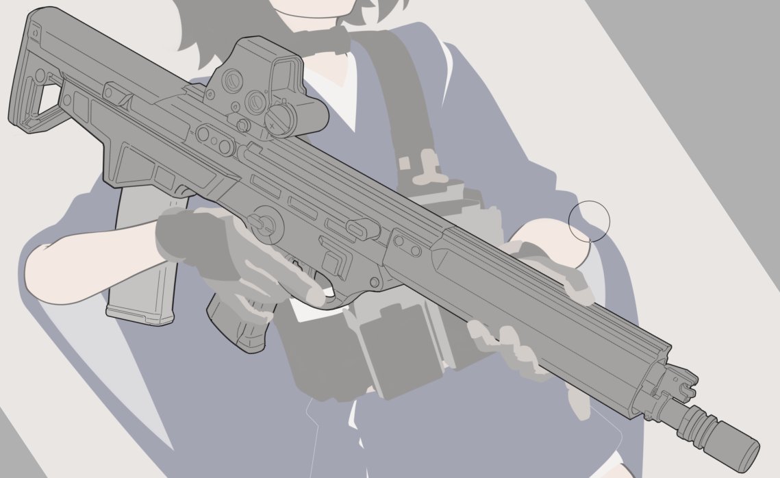 Vec_tor_ek's tweet image. [WIP]
Carabine Avancée Bullpup à Balance et Agencement Géométrique Ergonomique, CABBAGE