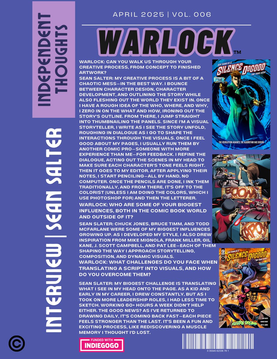 WarlockComics's tweet image. WARLOCK (Independent Comics Magazine) Apr | Vol. 006 Part Two (Pg5-8) #Comicsgate #ComicArt @EthanVanSciver @shanedavisart @JonMalin @SaltyDraws @__RiseAgain__ @retroboy1983 @WartTheWizard @EnjetiArt @aaronlopresti @andysmithart @ArtThibert @44numskull @gnolan12 @BillyTucci