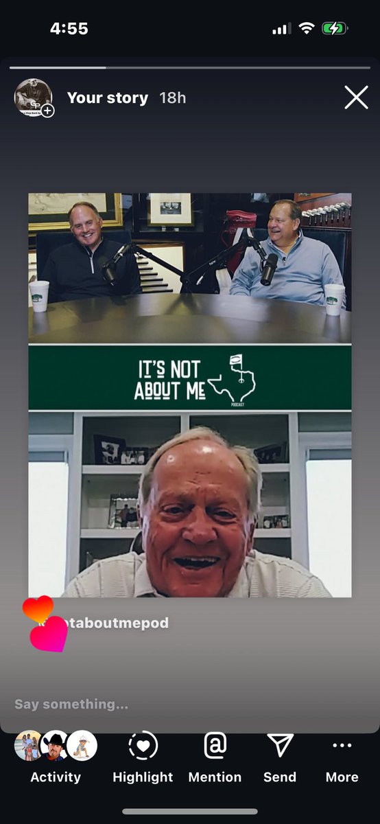 Great interview with golf legend Jack Nicklaus! Just a special time chatting with Lance and I! Come give us a listen on YouTube! #It’s not about me!
