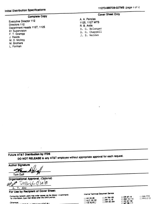The attached images is from a 1988 malware analysis report from AT&amp;T Bell Labs. The report does a high-level overview of a viral infector targeting UNIX operating systems.