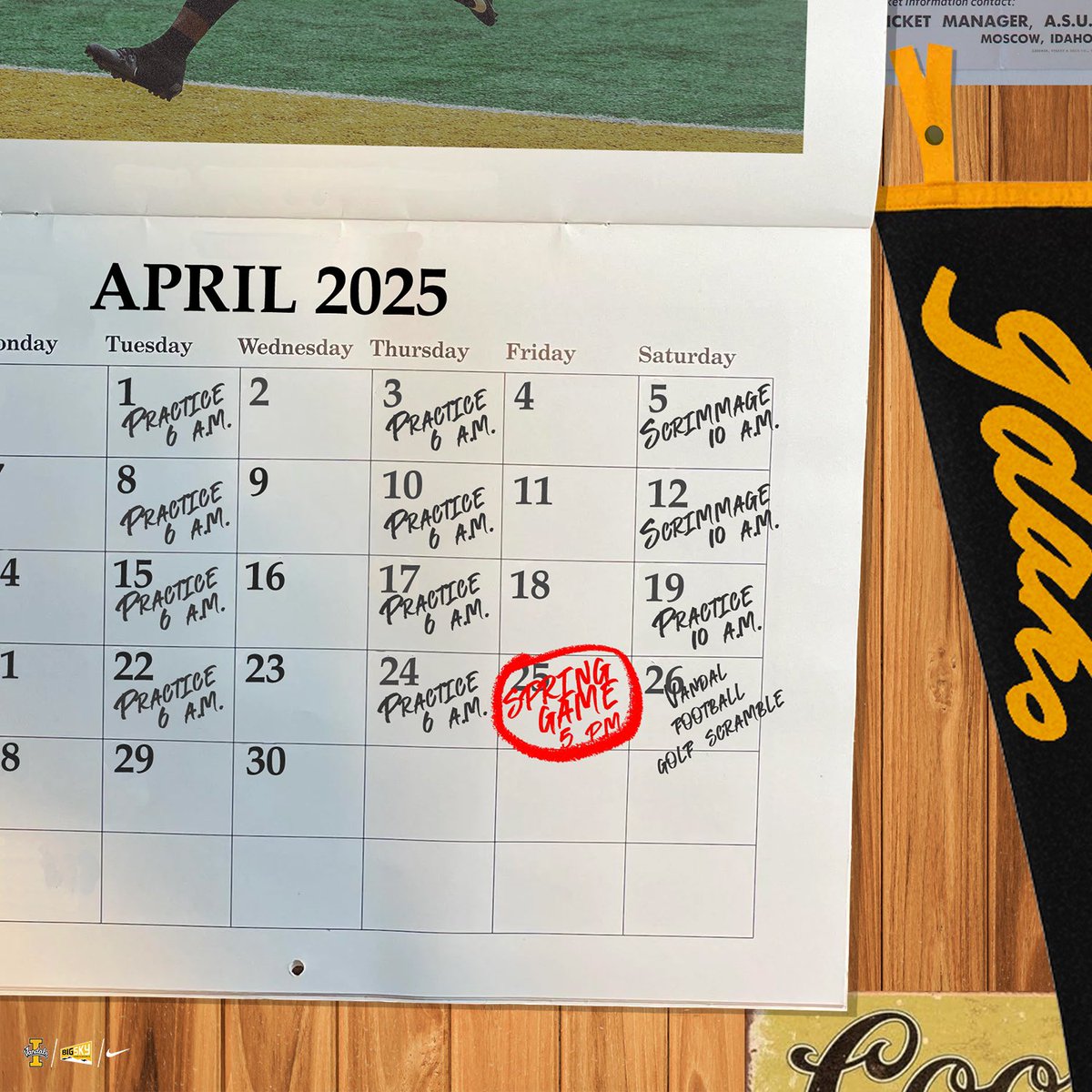 Getting Closer to our SPRING GAME‼️ Hope to see you in the dome soon Vandal Fam, back to the Dome tomorrow!!! #GoVandals #VzUp✌️⬆️