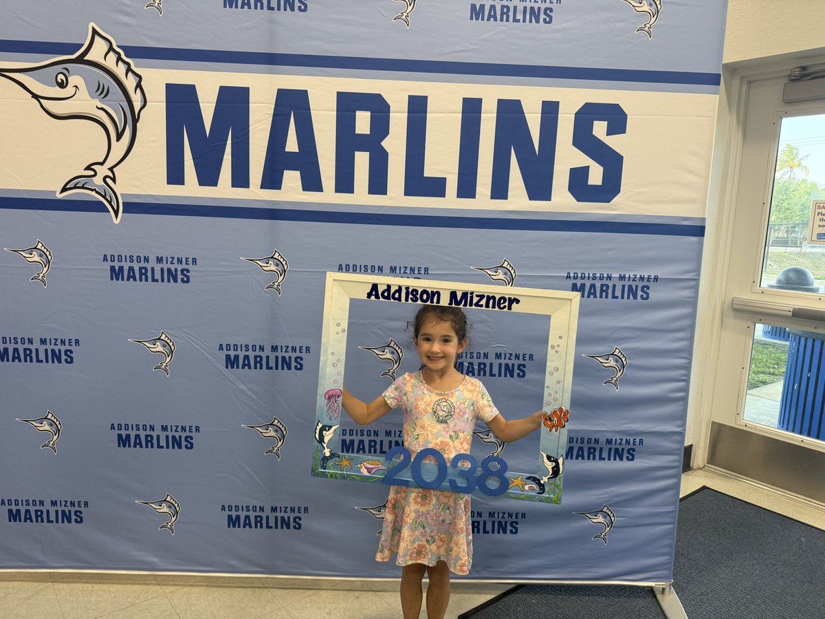 Kindergarten kickoff <a href="/AMSMarlins/">Addison Mizner School</a> <a href="/Principal_Holly/">Nancy Holly</a> <a href="/DlugosShantel/">Shantel Dlugos</a> <a href="/pbcsd/">The School District of Palm Beach County</a> #classof2038
