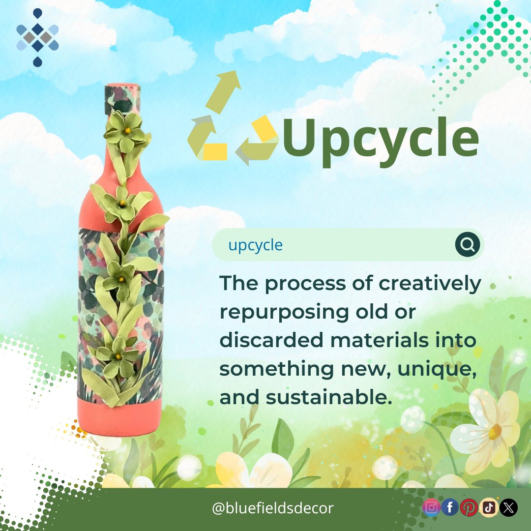 BluefieldsDecor's tweet image. One person&apos;s trash is our canvas. ♻️✨ At Bluefields Decor, we turn the discarded into design—because sustainability and creativity go hand in hand. #UpcycledWithPurpose #BluefieldsDecor #SustainableStyle