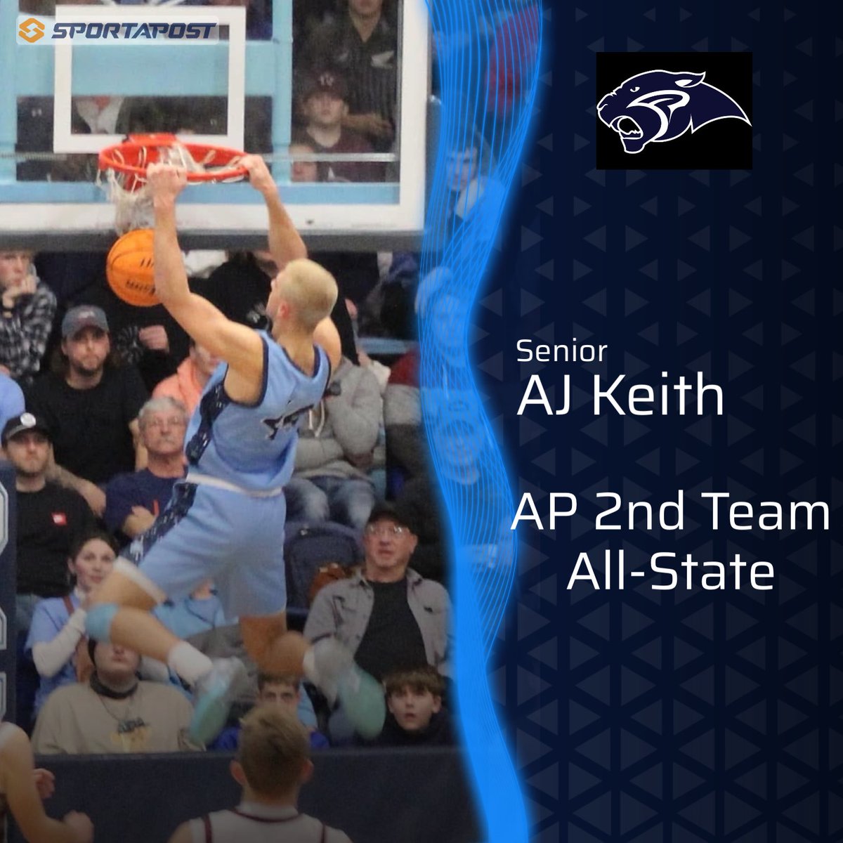 PCHS_Hoops's tweet image. Congratulations to AJ Keith on being named 2nd Team All-State by the AP! #PWP