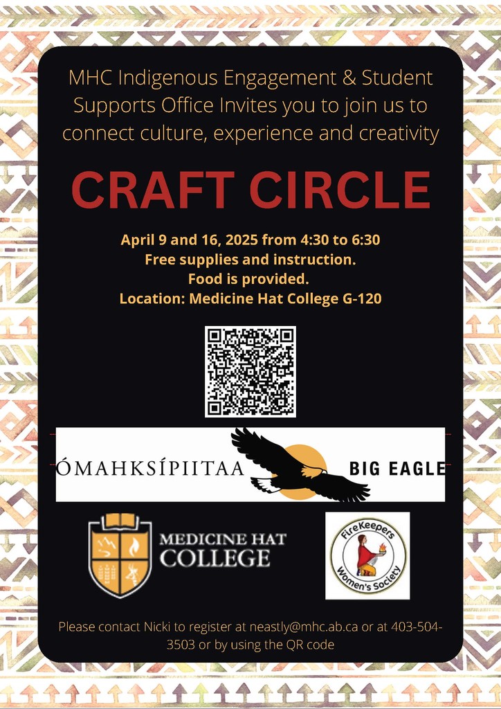 Join us this April for our next Craft Circles! #medhat

With free instruction, supplies, and food included, this event is a great way to connect culture, experience, and creativity. 

Sign up here: bit.ly/4lihXHQ