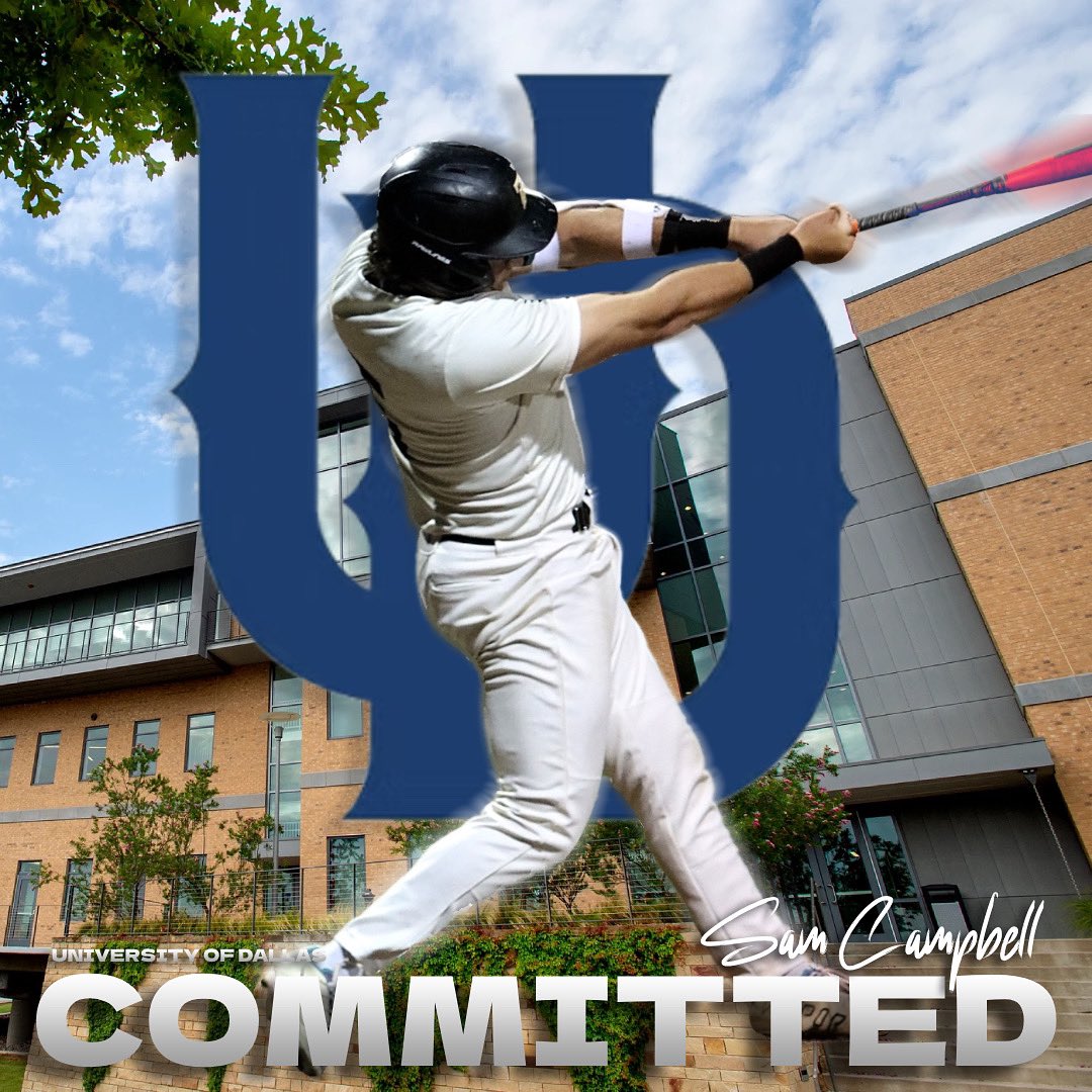 sam campbell (@samcamp99) on Twitter photo Iโm blessed to announce my commitment to University of Dallas baseball. I want to thank my family,friends,coaches, and most importantly God for leading me on the right path.#swordsup <a href="/TC_cougbaseball/">The Colony Cougar Baseball</a> <a href="/kc_White5/">Casey White</a> <a href="/UDallasBaseball/">UDallas Baseball</a> Iโm blessed to announce my commitment to University of Dallas baseball. I want to thank my family,friends,coaches, and most importantly God for leading me on the right path.#swordsup <a href="/TC_cougbaseball/">The Colony Cougar Baseball</a> <a href="/kc_White5/">Casey White</a> <a href="/UDallasBaseball/">UDallas Baseball</a>