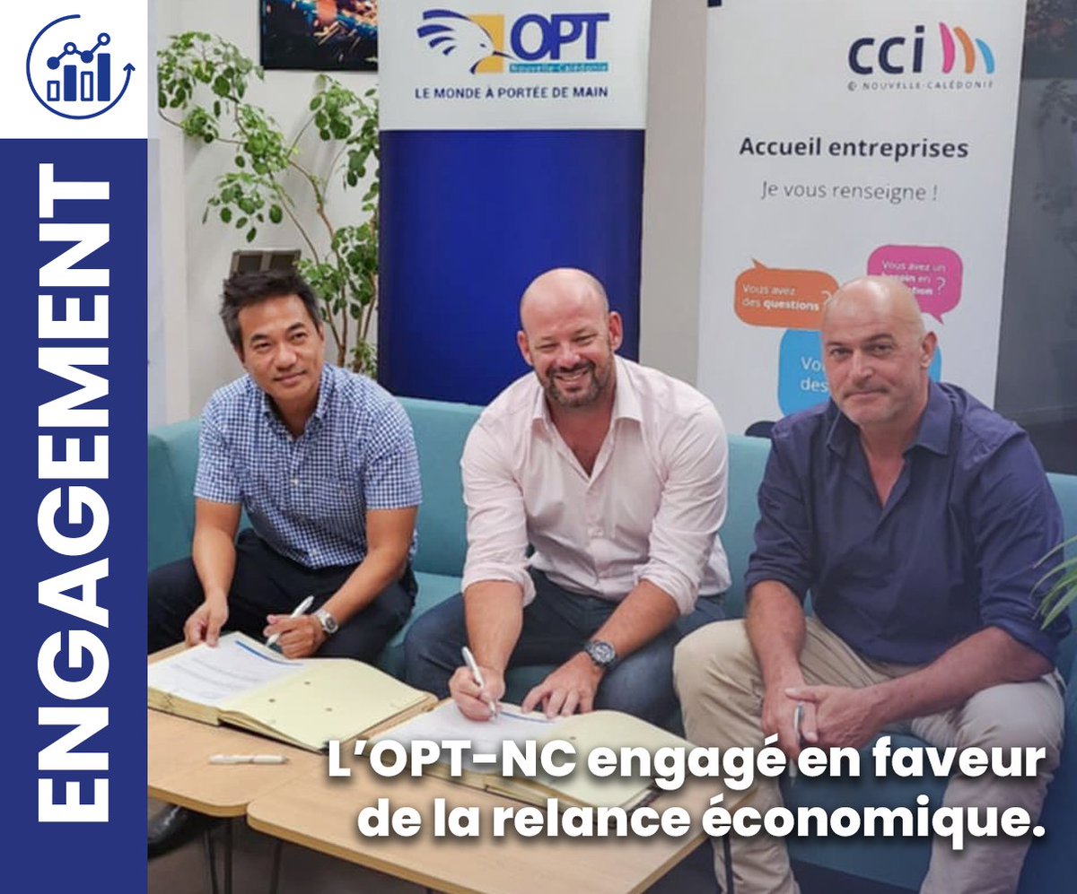 👉L’OPT-NC soutient les entreprises sinistrées aux côtés de la CCI-NC et du <a href="/GouvNC/">GouvernementNC</a>.
🤝Convention signée : le numéro vert 05 00 50 est mis à disposition par l’OPT-NC pour faciliter l’accès au Guichet de la reconstruction. 
+ d’infos : bit.ly/42zTkPy
#EngagementOPTNC