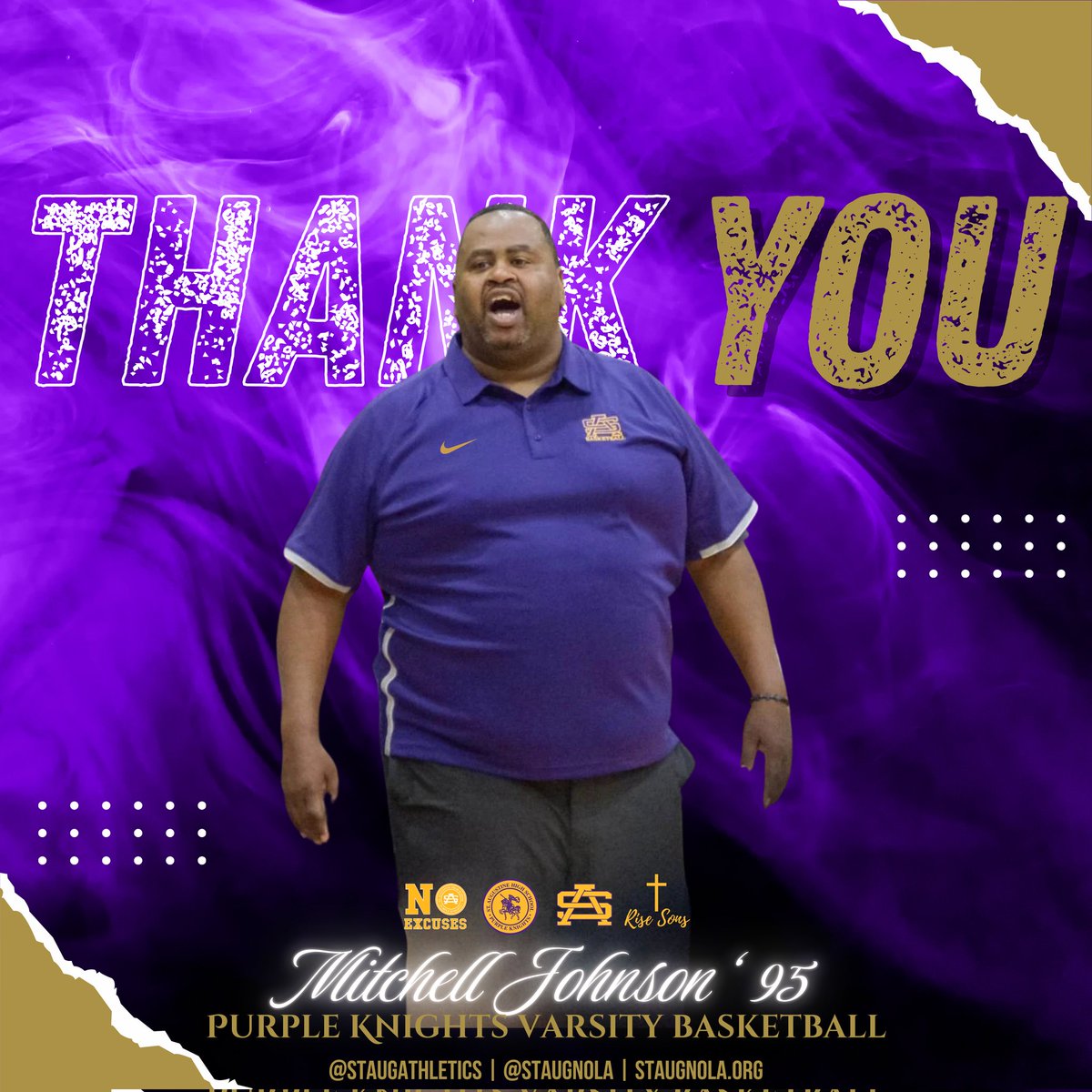 A 3x Champion. A Leader. A Purple Knight. 

Thank you, Coach Mitchell Johnson '95!