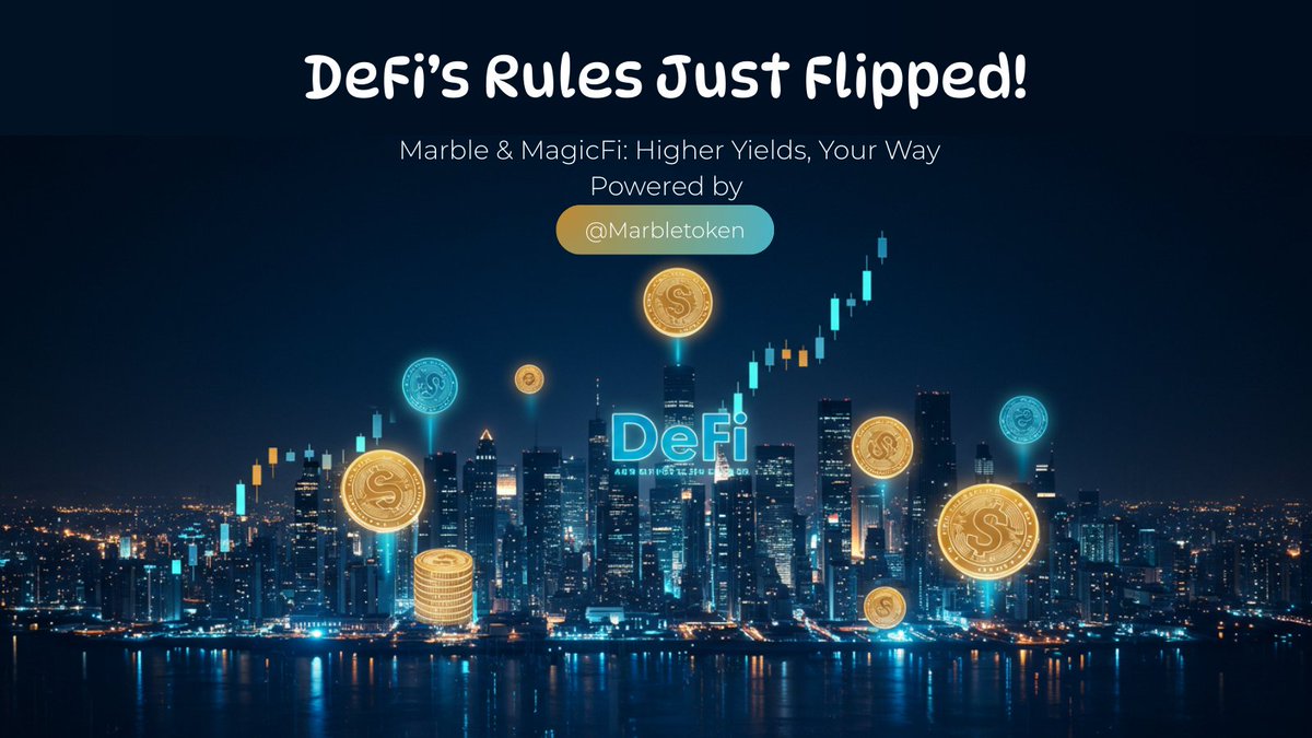 AzyUnblocked's tweet photo. 𝐃𝐞𝐅𝐢’𝐬 𝐑𝐮𝐥𝐞𝐬 𝐉𝐮𝐬𝐭 𝐅𝐥𝐢𝐩𝐩𝐞𝐝
Juggling wallets, fees, and chains? @Marbletoken MagicFi fixes that with higher yields and zero hassle.
@jaytooplain’s got the scoop! #DeFi #Magicfi #web3 #NFT #marble #Magicfi https://t.co/sdOzluRosA