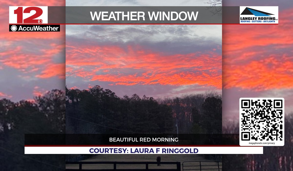 wdefnews12's tweet photo. Thanks to @WDEFNews12 viewer Laura F. from Ringgold for a gorgeous #sunrise... Monday's @LangleyRoofing #WeatherWindow #PictureOfTheDay.
Got #weatherpix to share? Go to https://t.co/gTF3zAOcwa https://t.co/ekG1b89qYl