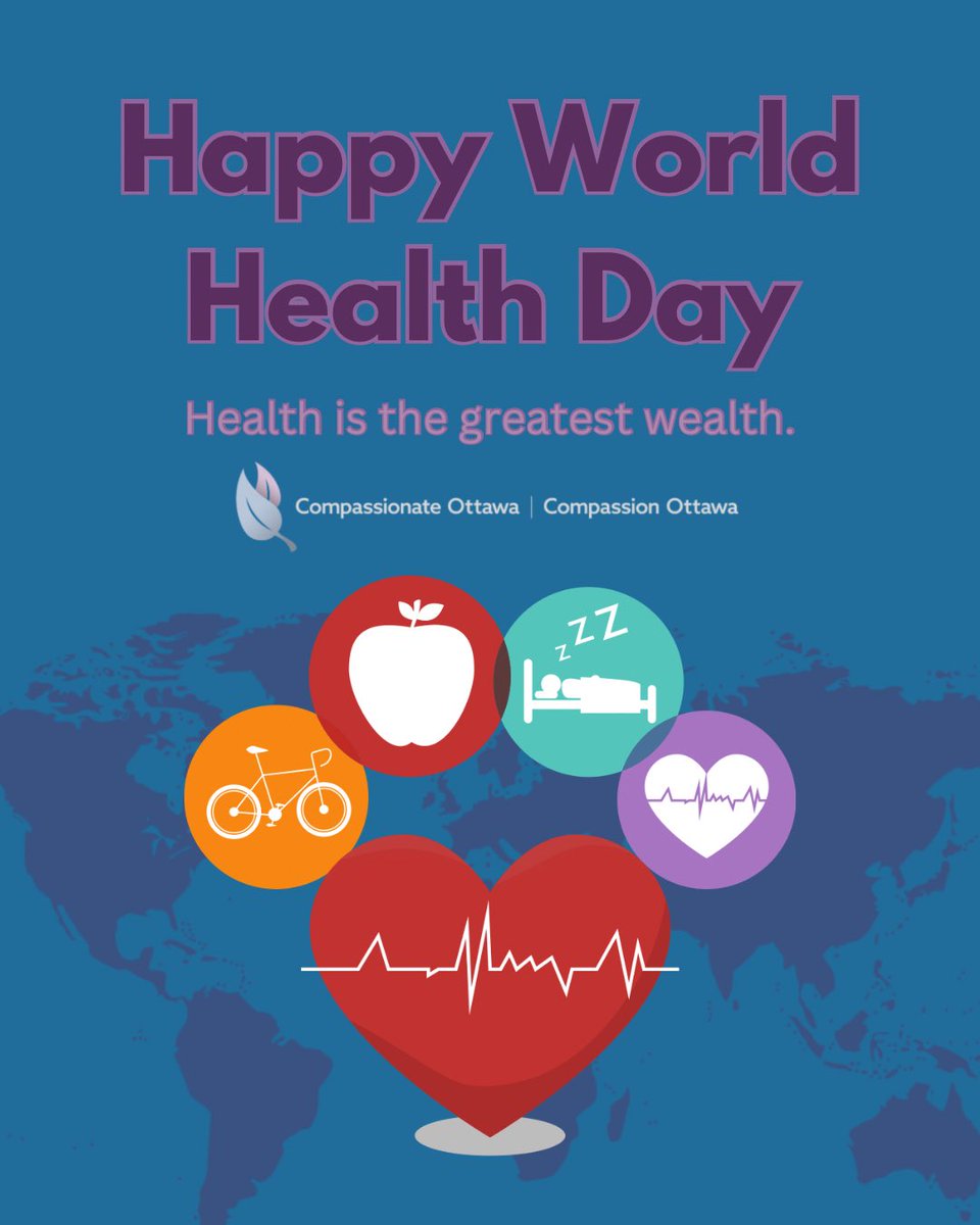 Compassionate_O's tweet photo. Today on World Health Day, we’re reminded that health is more than just physical — it’s emotional, mental, and social too. Let’s work together to build a compassionate, healthier community for all.
#WorldHealthDay #CompassionateCommunities #WellbeingForAll https://t.co/N9Yt4cpLcA