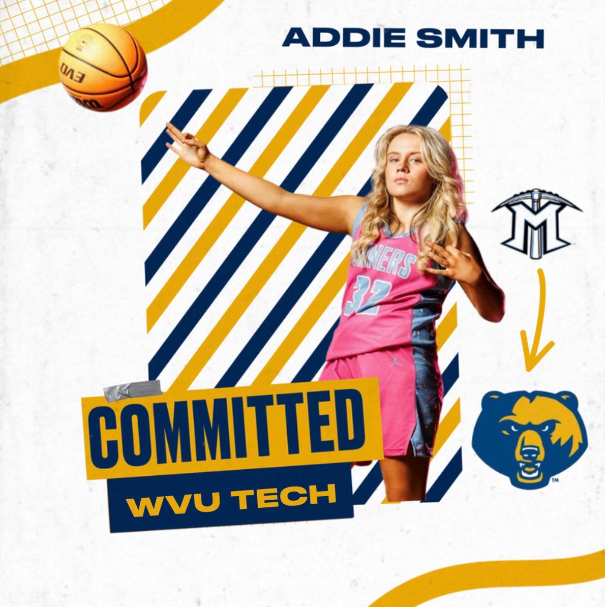 Addisyn Jordan Smith (@addiesmith32) on Twitter photo Super grateful for the opportunity to continue my academic & athletic career. Thank you to my family, coaches & teammates for the support. Special thanks to Coach Osborne for the opportunity. Excited to wear blue & gold. Go Bears💙💛🐻 <a href="/CoachKennyOz/">Kenny Osborne</a> <a href="/WVUTech_WBB/">WVU Tech Women’s Basketball</a> <a href="/MingoHigh/">Mingo Central Lady Miner Basketball</a> Super grateful for the opportunity to continue my academic & athletic career. Thank you to my family, coaches & teammates for the support. Special thanks to Coach Osborne for the opportunity. Excited to wear blue & gold. Go Bears💙💛🐻 <a href="/CoachKennyOz/">Kenny Osborne</a> <a href="/WVUTech_WBB/">WVU Tech Women’s Basketball</a> <a href="/MingoHigh/">Mingo Central Lady Miner Basketball</a>
