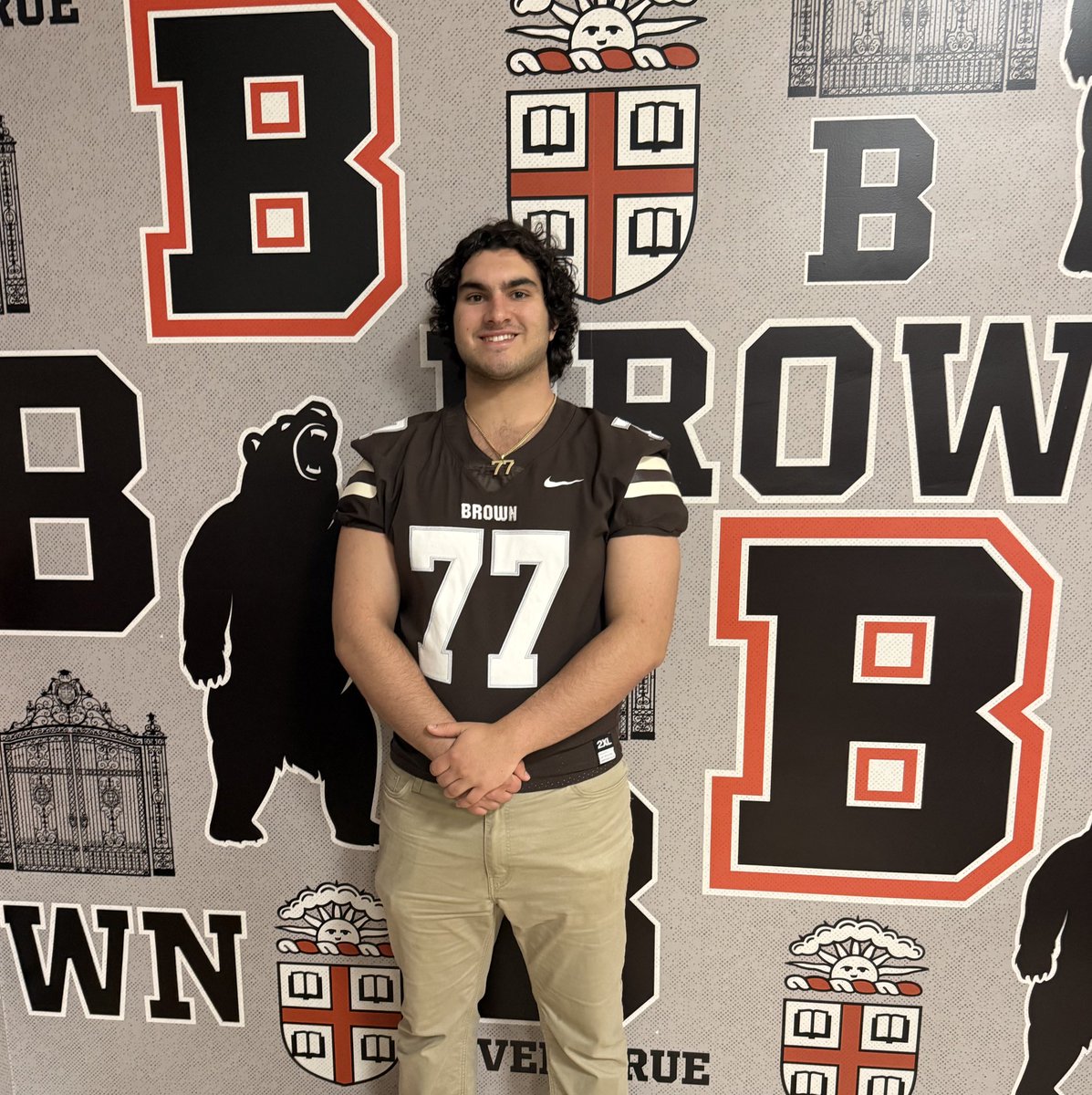Mikey McMahon (@mikeymcmahonbc) on Twitter photo Had a great time at the <a href="/BrownU_Football/">Brown Bears Football</a> Junior day! Thank you to all the coaches and staff for showing us what Brown football is all about! <a href="/Coach_Mul/">Dan Mulrooney</a> <a href="/CoachEMorrissey/">Eddy Morrissey</a> <a href="/BrownHCPerry/">James Perry '00</a> <a href="/bccoachvito/">Vito Campanile</a> <a href="/CoachKarlSeitz/">Karl Seitz</a> Had a great time at the <a href="/BrownU_Football/">Brown Bears Football</a> Junior day! Thank you to all the coaches and staff for showing us what Brown football is all about! <a href="/Coach_Mul/">Dan Mulrooney</a> <a href="/CoachEMorrissey/">Eddy Morrissey</a> <a href="/BrownHCPerry/">James Perry '00</a> <a href="/bccoachvito/">Vito Campanile</a> <a href="/CoachKarlSeitz/">Karl Seitz</a>