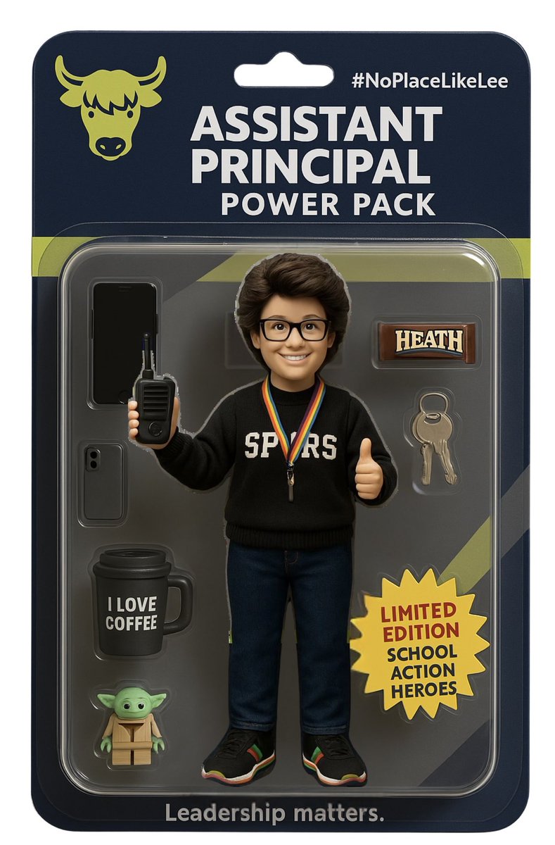 Behind every school principal, are heroes who lead with heart, strength, dedication and unstoppable energy. Happy Assistant Principal Appreciation Week to ⁦<a href="/Angel3May/">Angel Buchanan</a>⁩ &amp; ⁦<a href="/MsYegge/">🅺🅰🆃 🆈🅴🅶🅶🅴</a>⁩ our every day superheroes, now in action figure form. #rjlyear11 #NoPlaceLikeLee