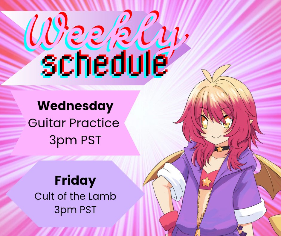 itsRelu's tweet image. Schedule for this week!
