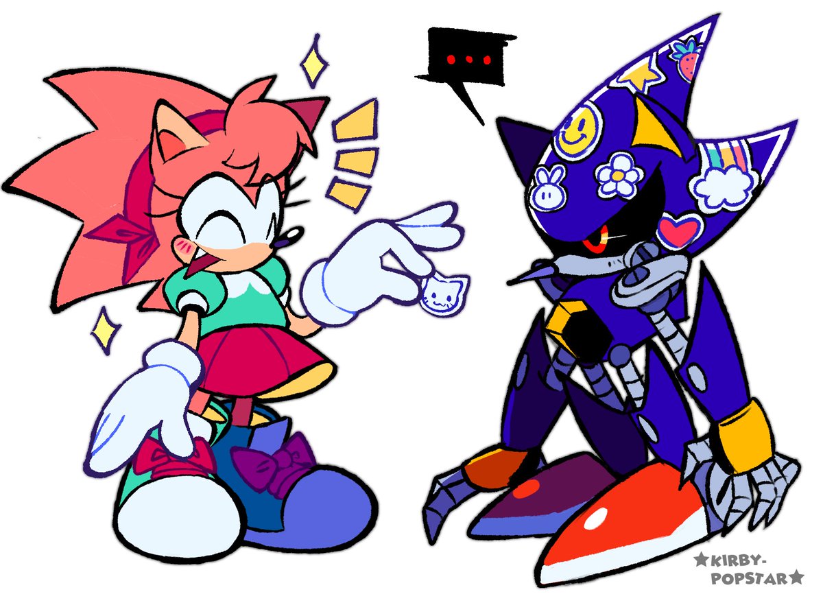 Amy and Metal Sonic XD